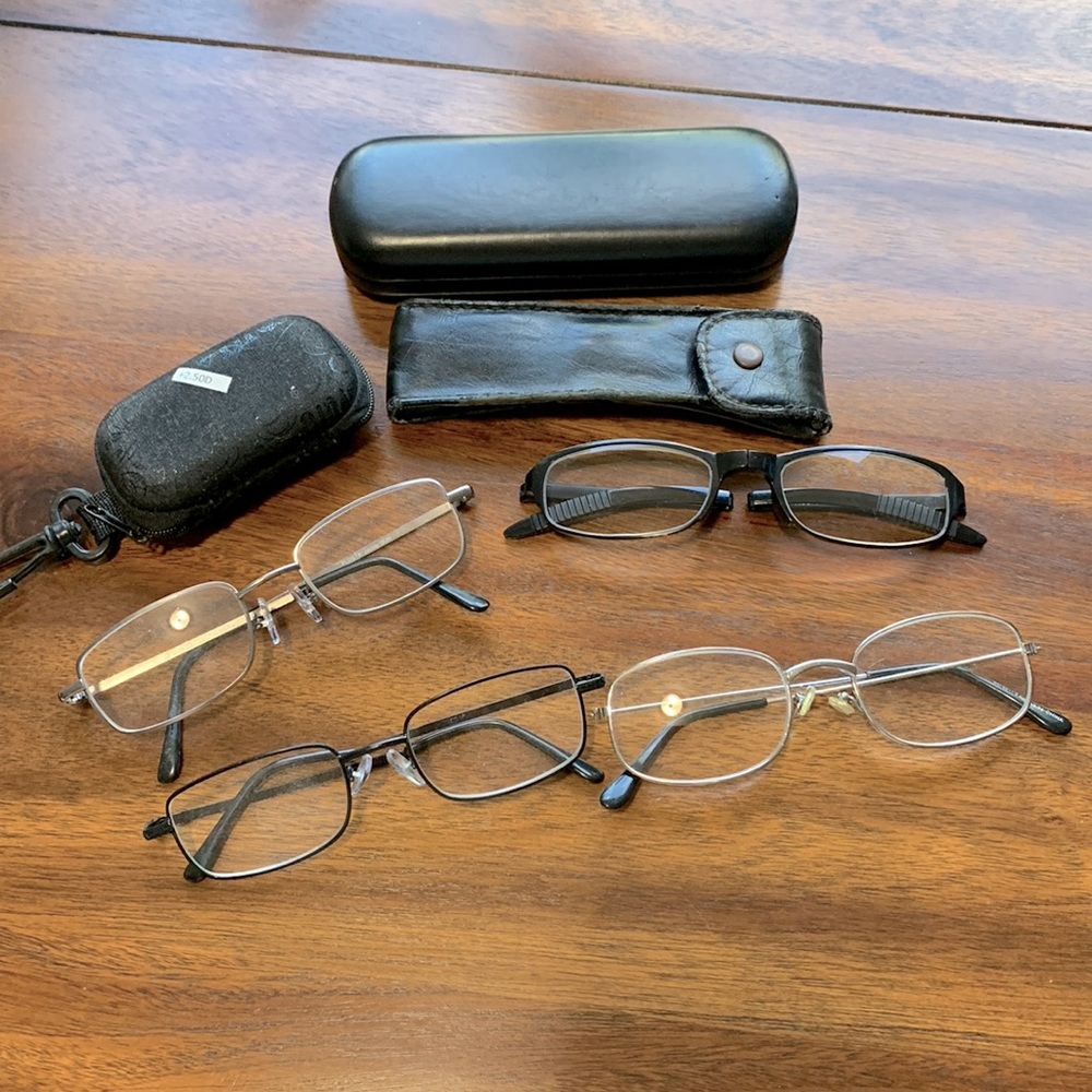4 Pairs of Readers +2.50